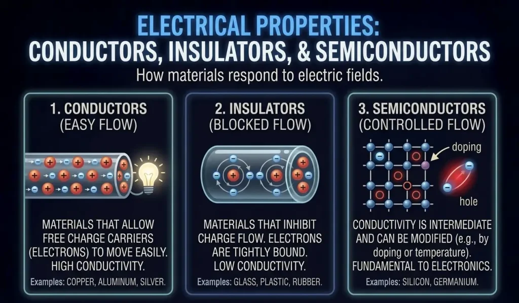Coulomb’s Law 8 Conductors, Insulators and Semiconductors