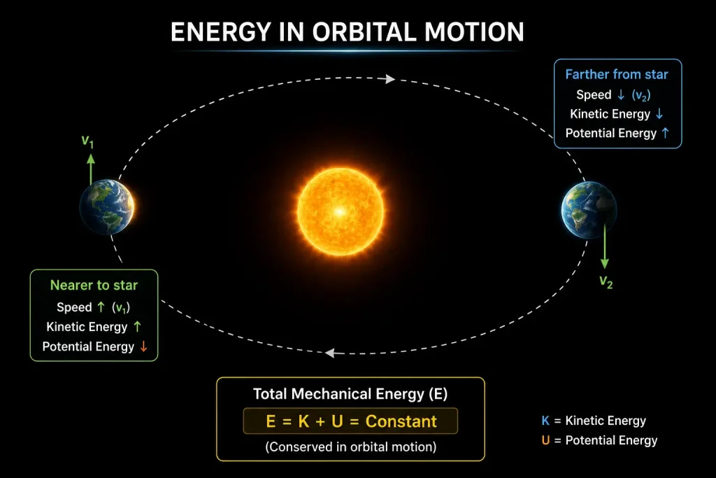 Gravitational Force 6 Energy in Orbital Motion
