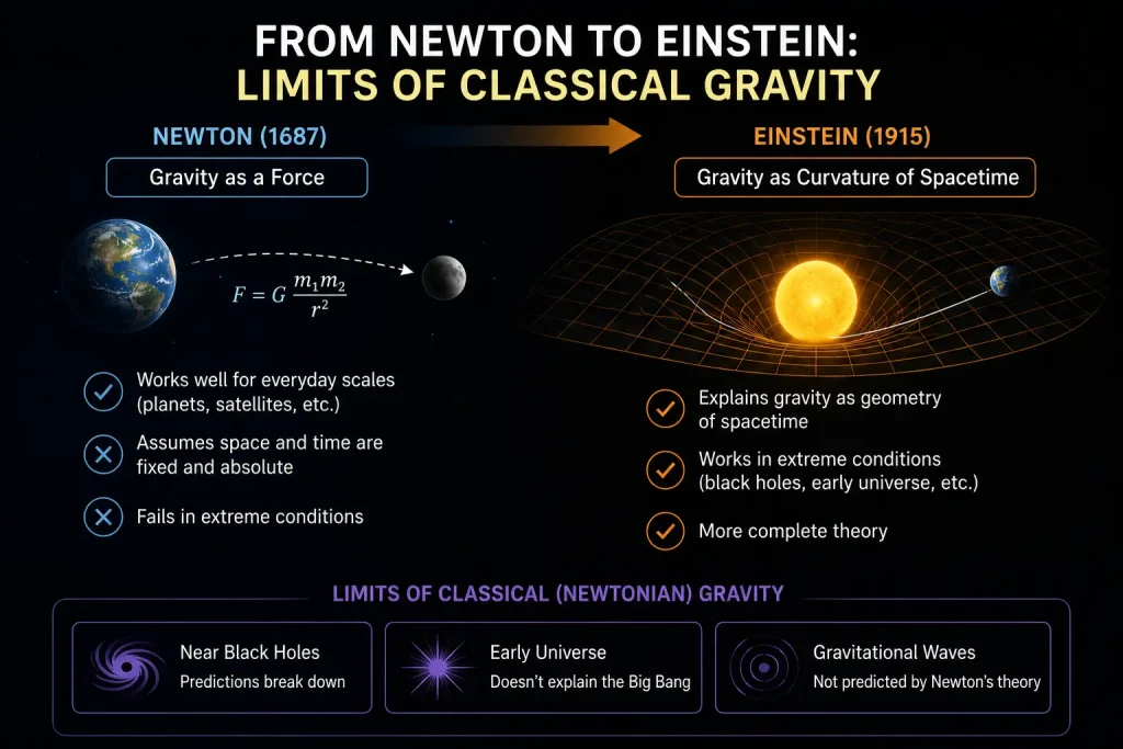 Gravitational Force 7 From Newton to Einstein