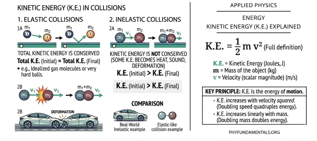 Kinetic Energy 3 Kinetic Energy in Collisions