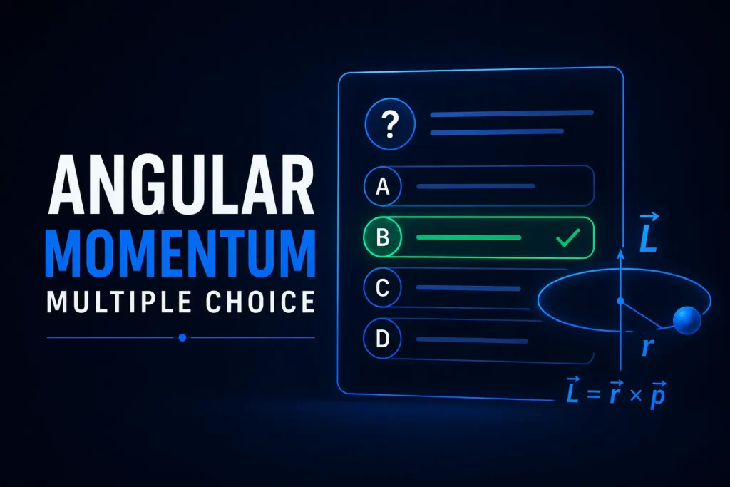 Angular Momentum(MCQs) 3 Angular momentum MCQs Feature Image