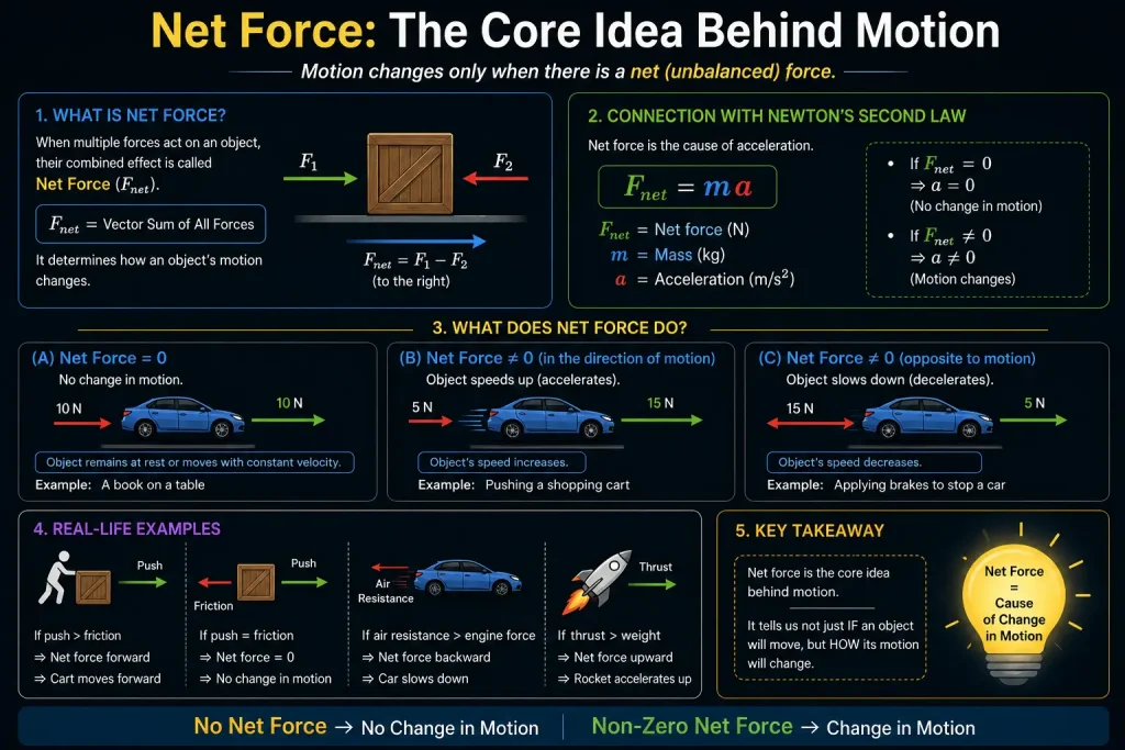 Newton’s Second Law 4 Net Force The Core Idea Behind Motion