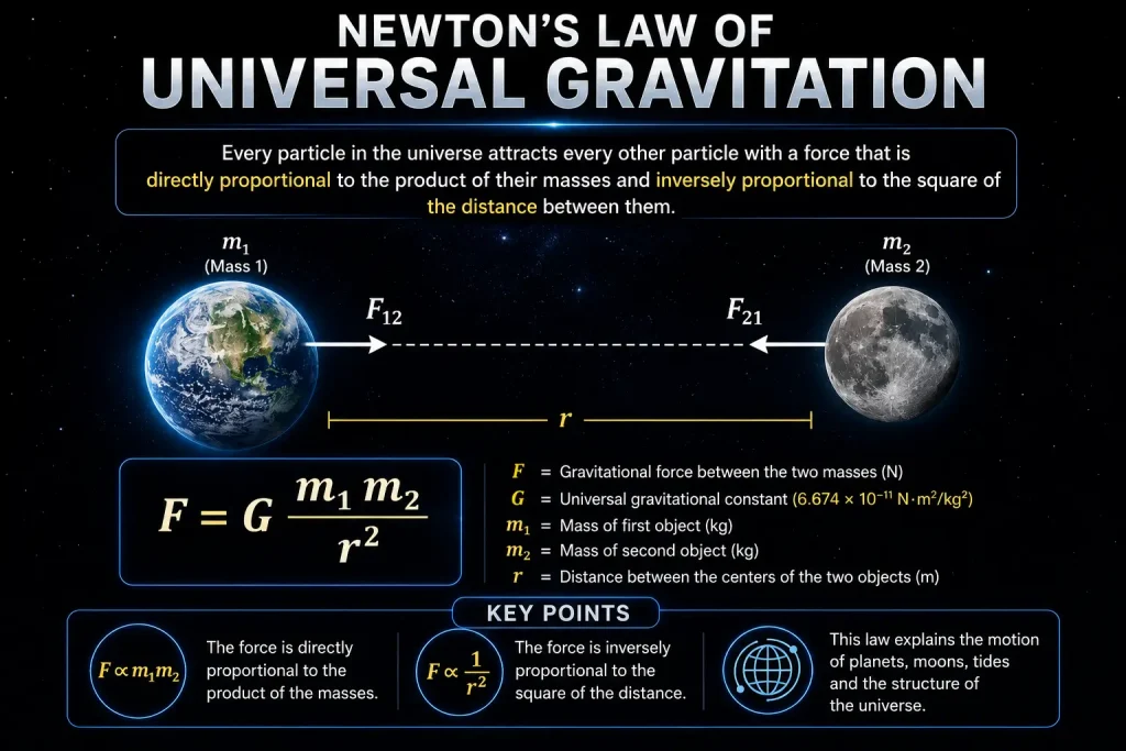 Gravitational Force 2 Newton’s Law of Universal Gravitation