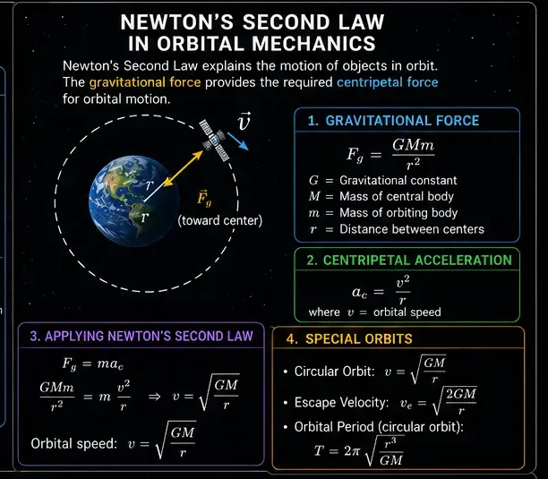 Newton’s Second Law 8 Newton’s Second Law in Orbital Mechanics