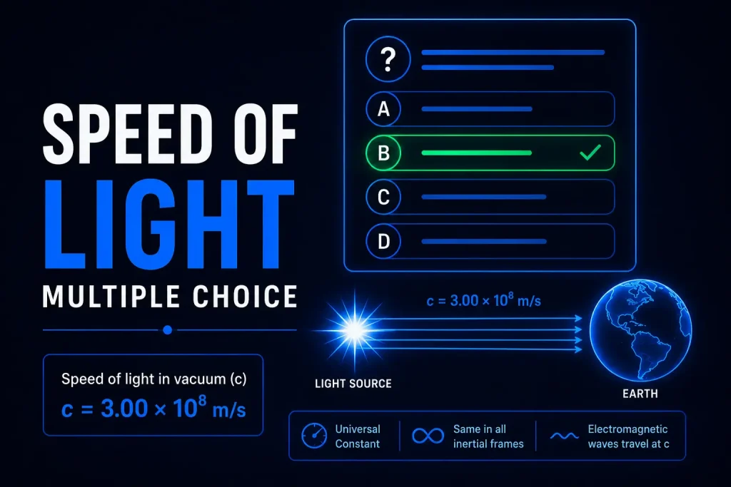 Speed of Light(MCQs) 6 Speed of Light MCQs Feature Image