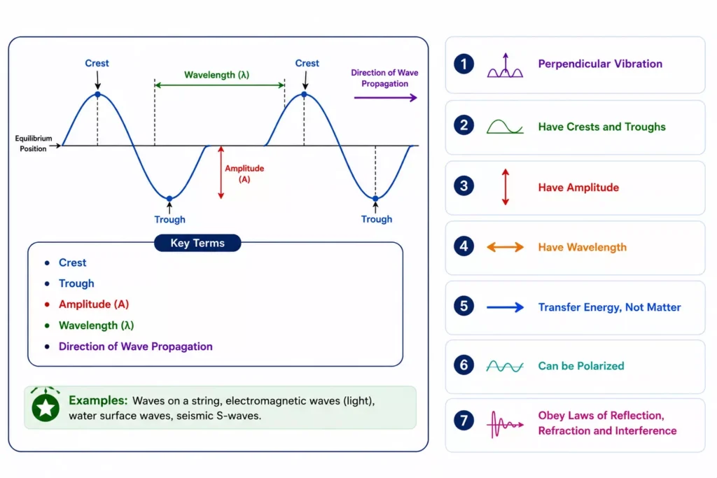 Transverse wave 3 Properties of Transverse Waves