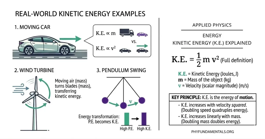 Kinetic Energy 2 Kinatic Energy Real Life Example