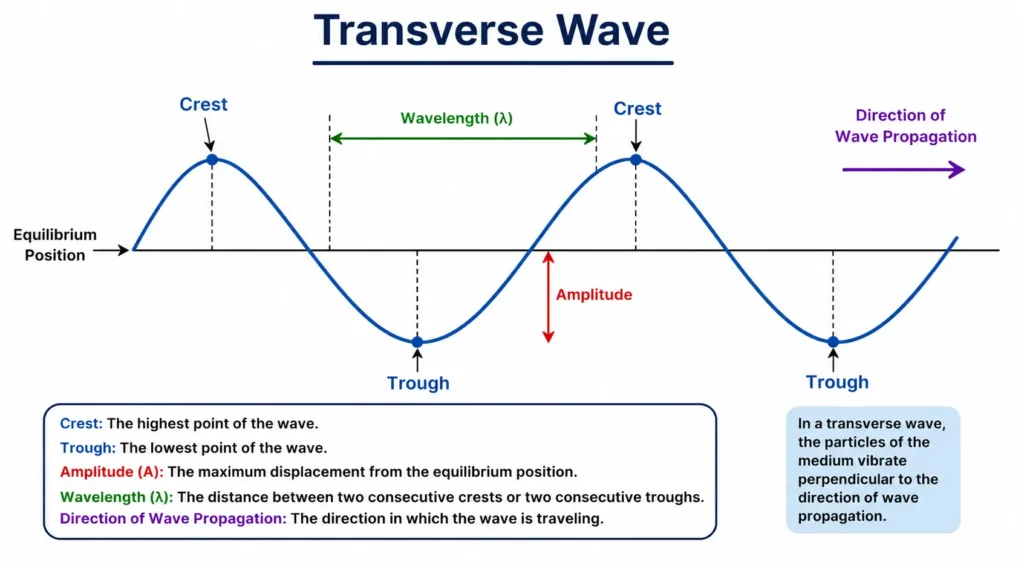 Transverse wave 2 Transverse Wave Diagram