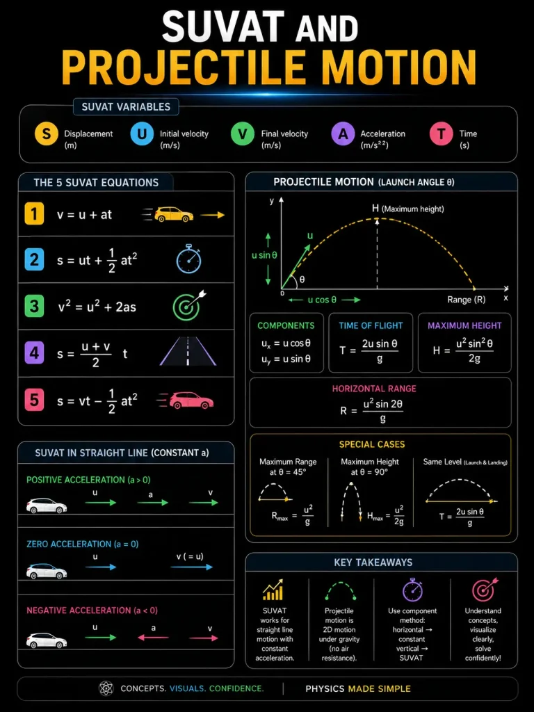 SUVAT Equations 6 SUVAT and Projectile Motion