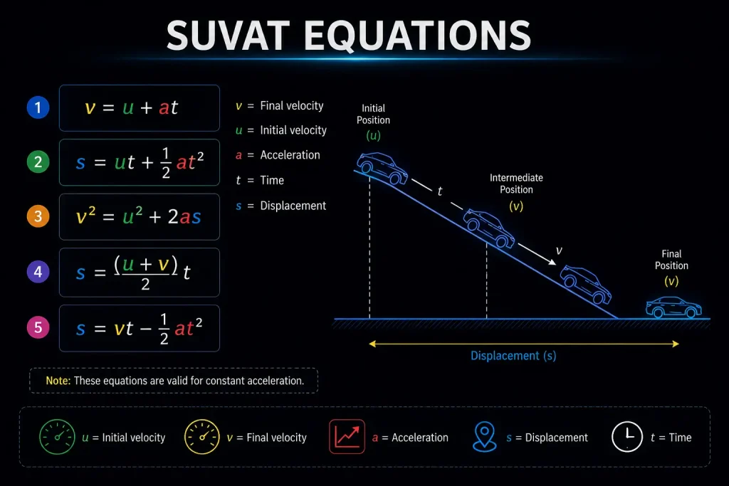 SUVAT Equations 9 Suvat equations feature image