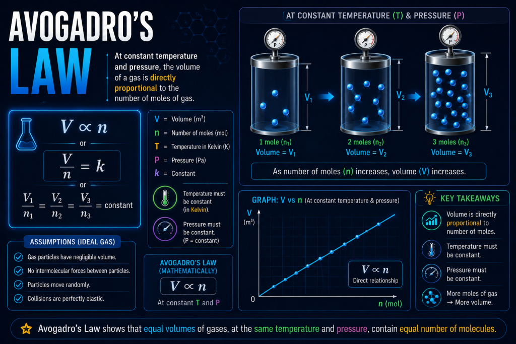 Ideal Gas Law 5 Avogadro’s Law
